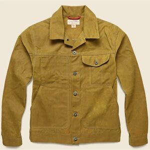 Filson Brown Waxed Canvas Shirt Jacket - Men's